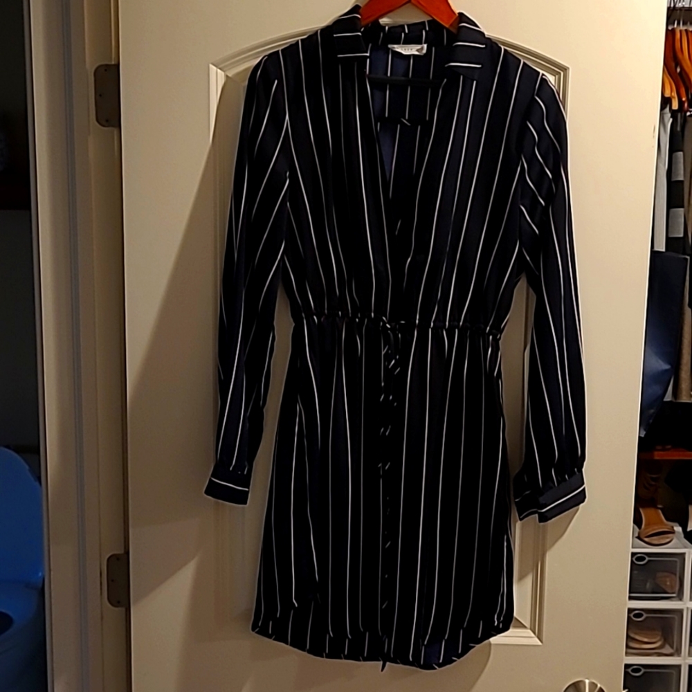 Lush Pin Stripe Dress M